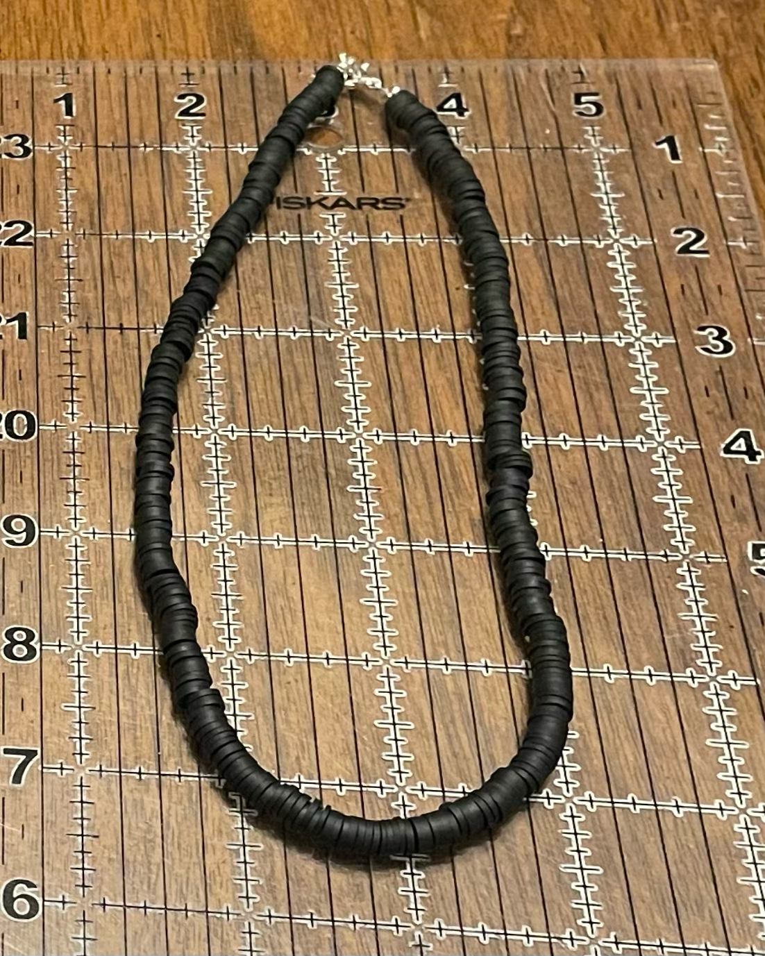 Black heishi necklace