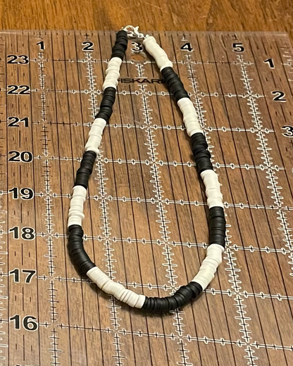 Black and White Heishi Necklace 2