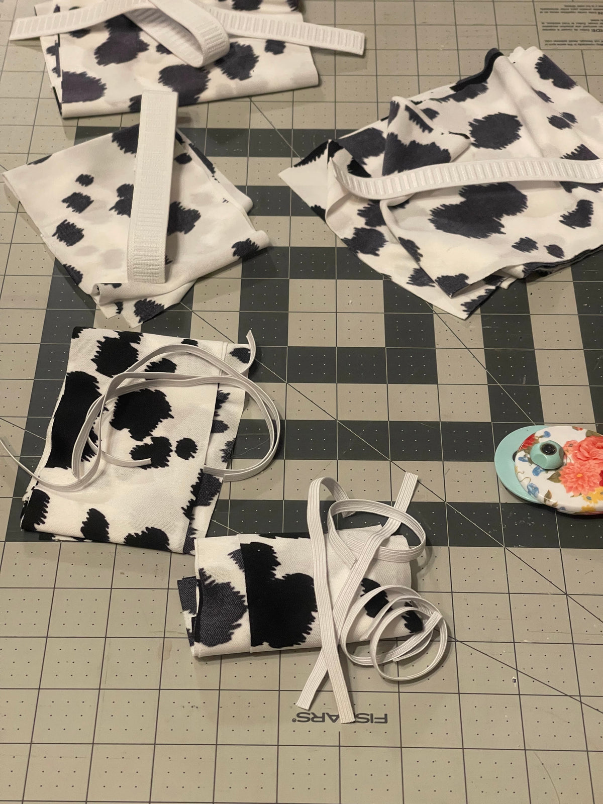 Skinny Cow Print Scrunchie