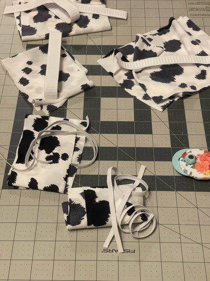Skinny Cow Print Scrunchie