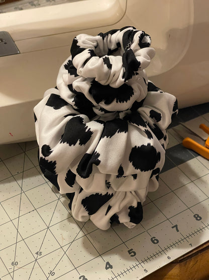 Skinny Cow Print Scrunchie