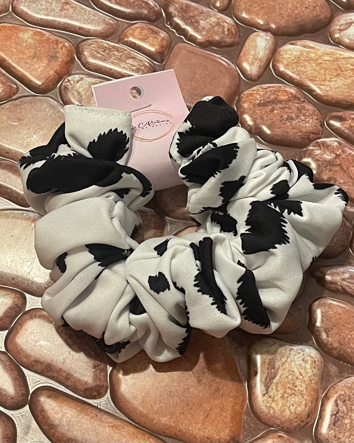 XXL Cow Print Scrunchie