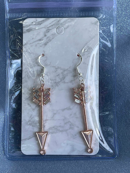 Arrow Sterling Silver Dangle Earrings