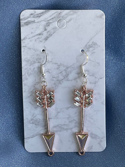 Arrow Sterling Silver Dangle Earrings