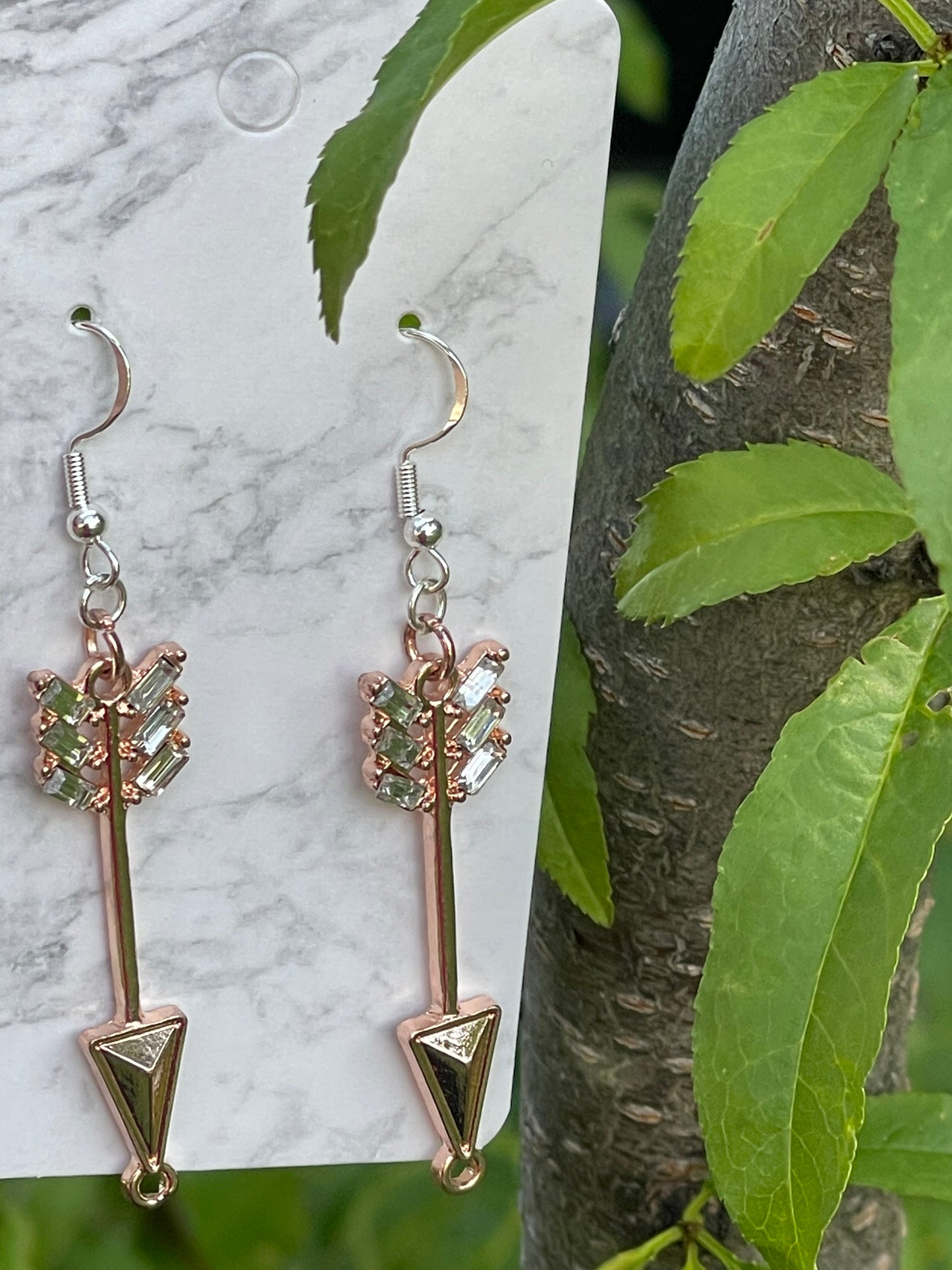 Arrow Sterling Silver Dangle Earrings