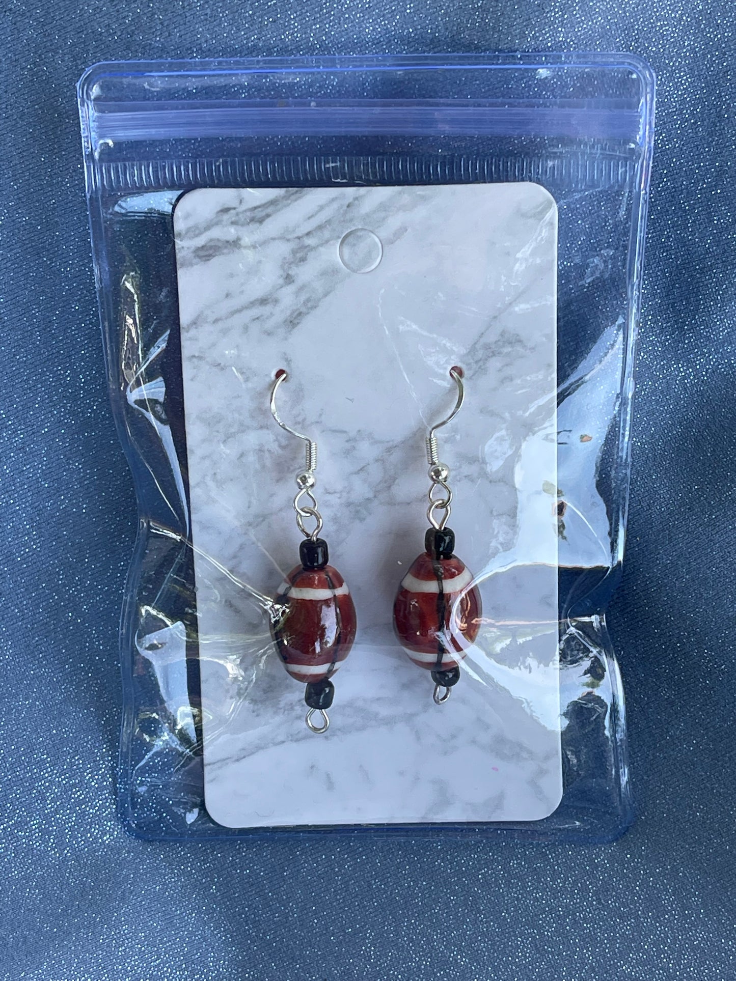 Football earrings