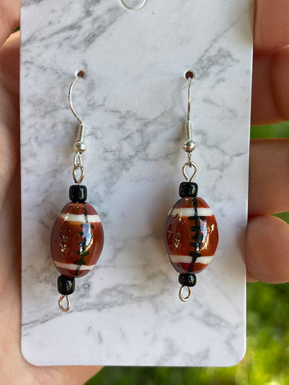 Football earrings