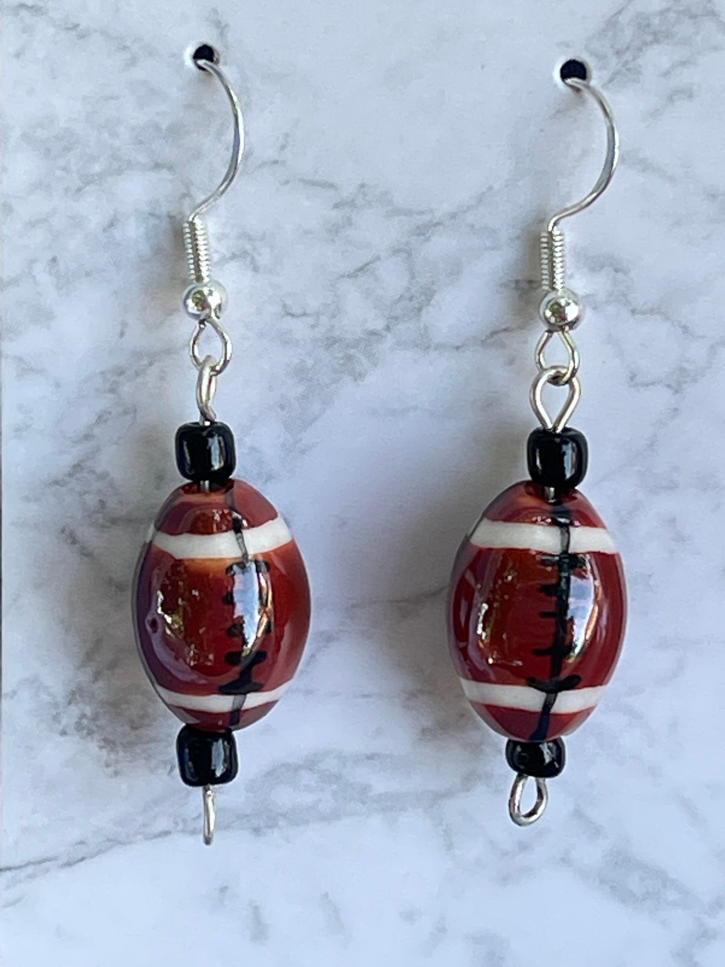 Football earrings