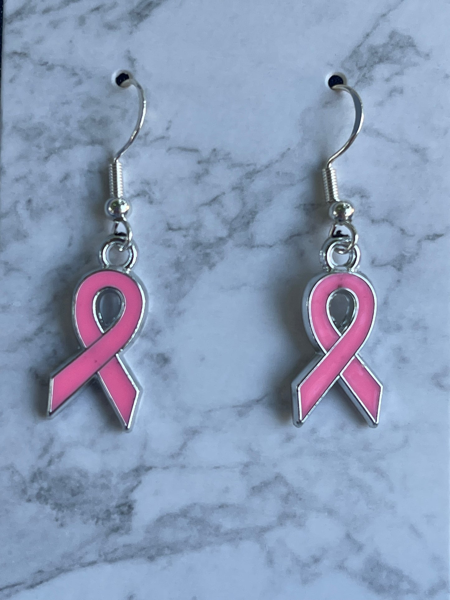 Pink Breast Cancer Earrings