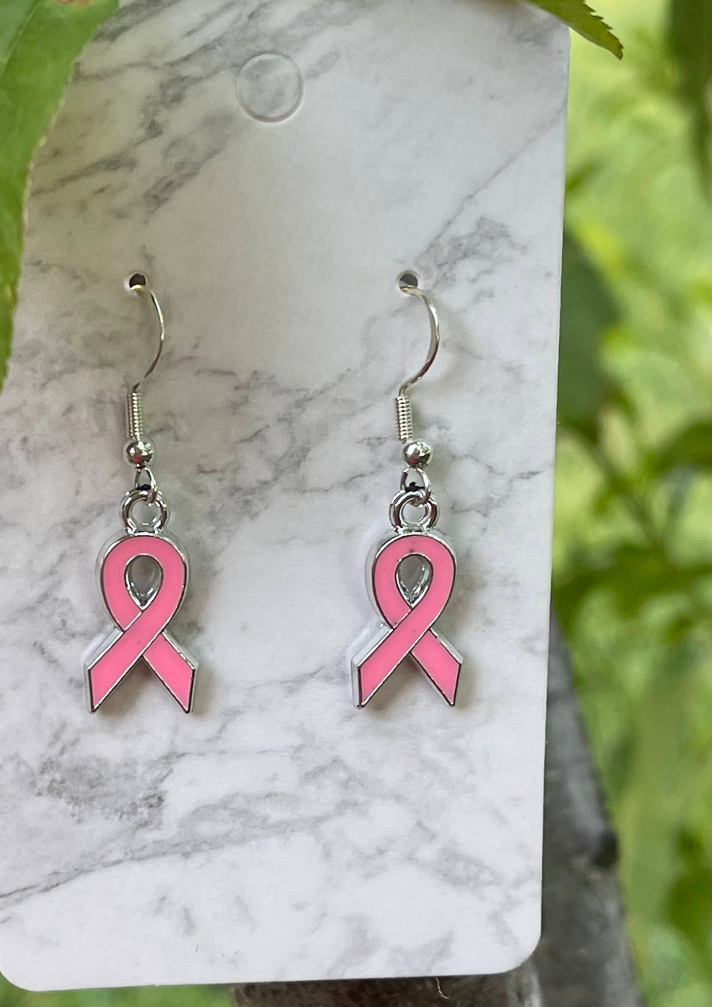 Pink Breast Cancer Earrings