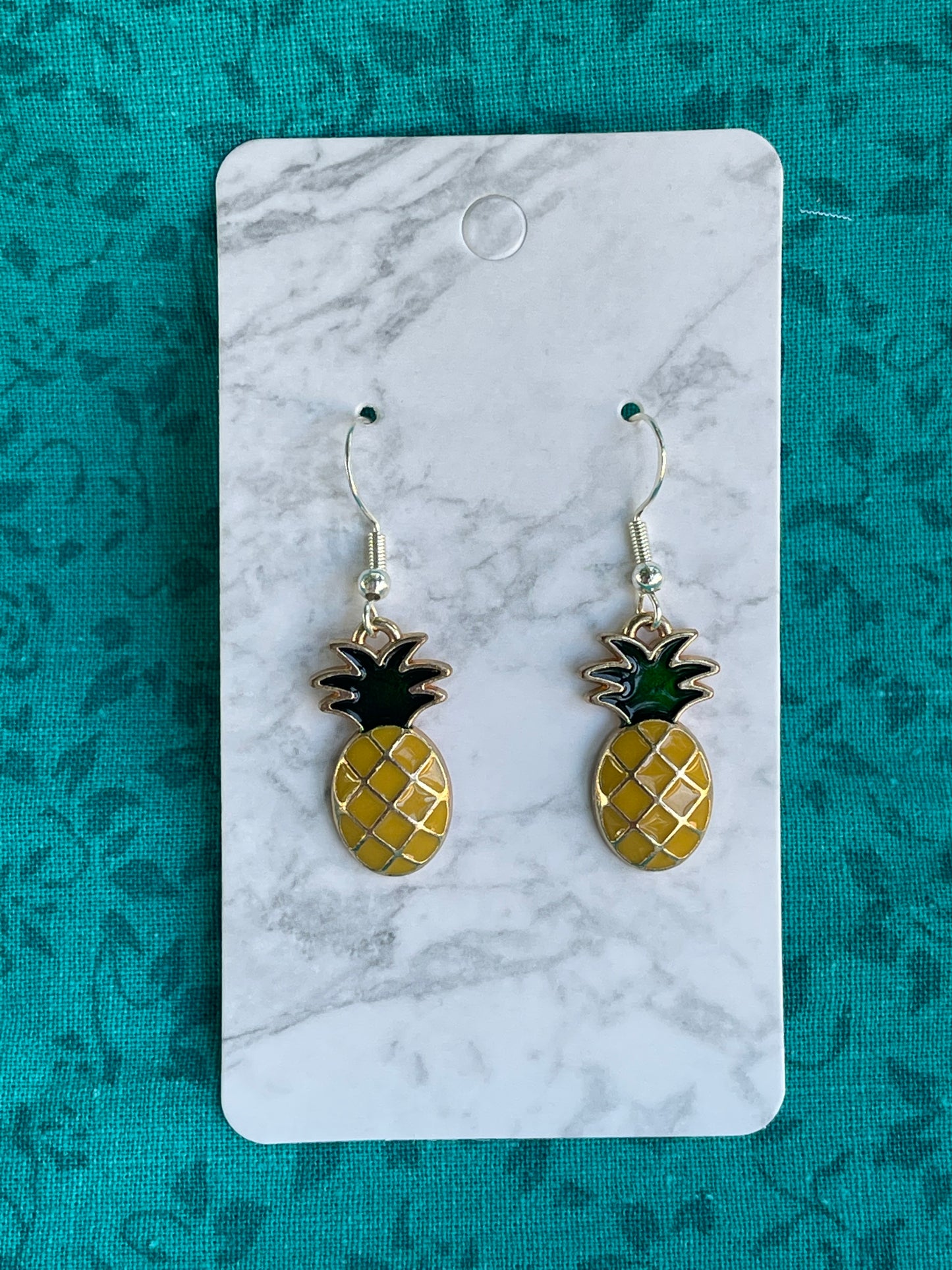 Pineapple Sterling Silver Earrings