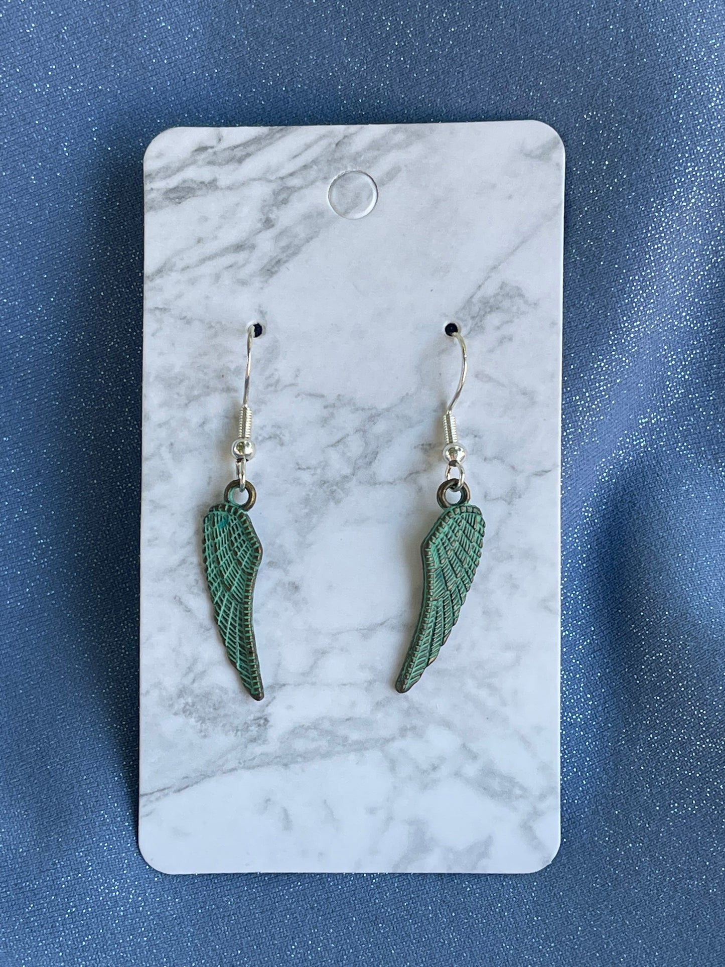 Metal Wing Sterling Silver Earrings