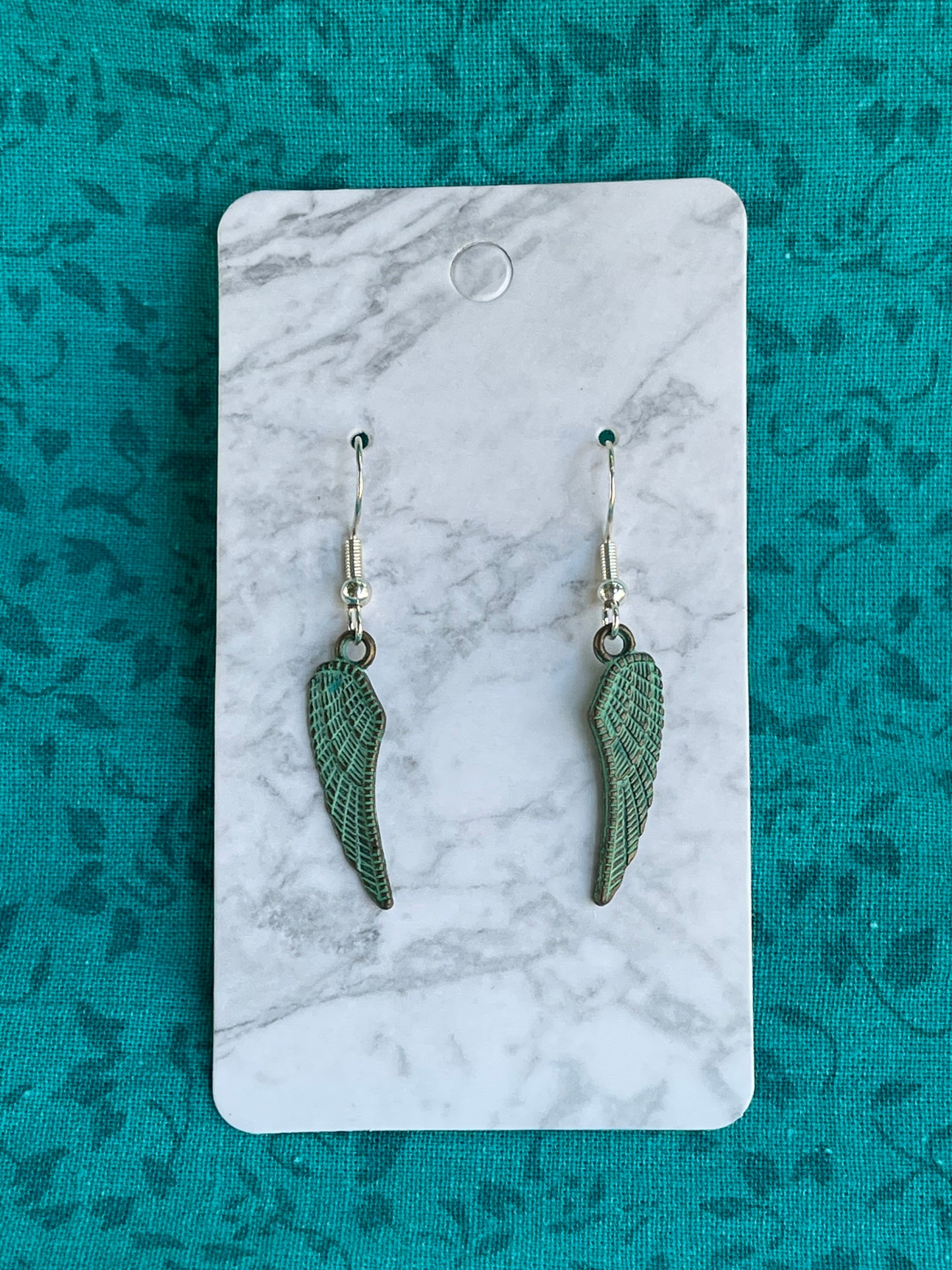 Metal Wing Sterling Silver Earrings