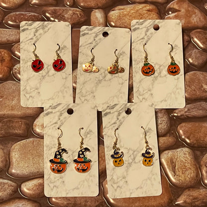 Halloween themed Earrings -Pumpkins 1