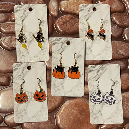 Cat Halloween Earrings