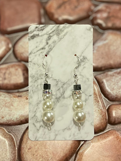 Snowman Christmas Earrings