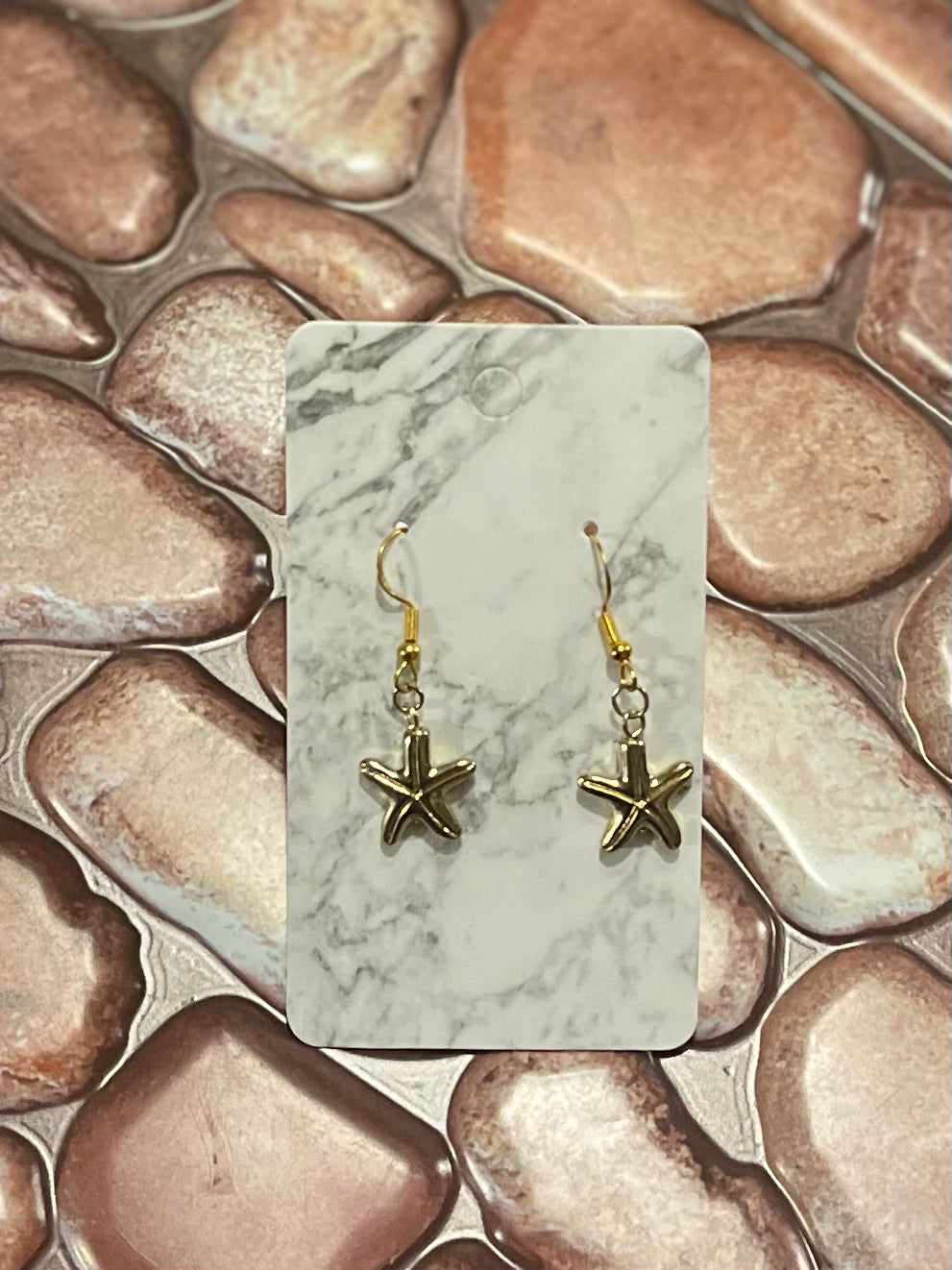 Gold Starfish Earrings