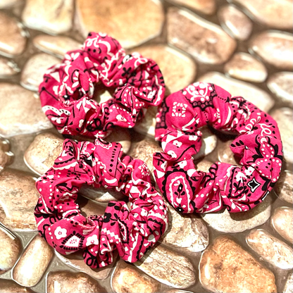 Paisley Rose Mini Scrunchie