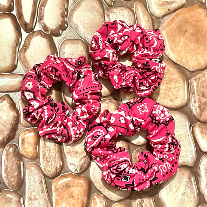 Paisley Rose Mini Scrunchie