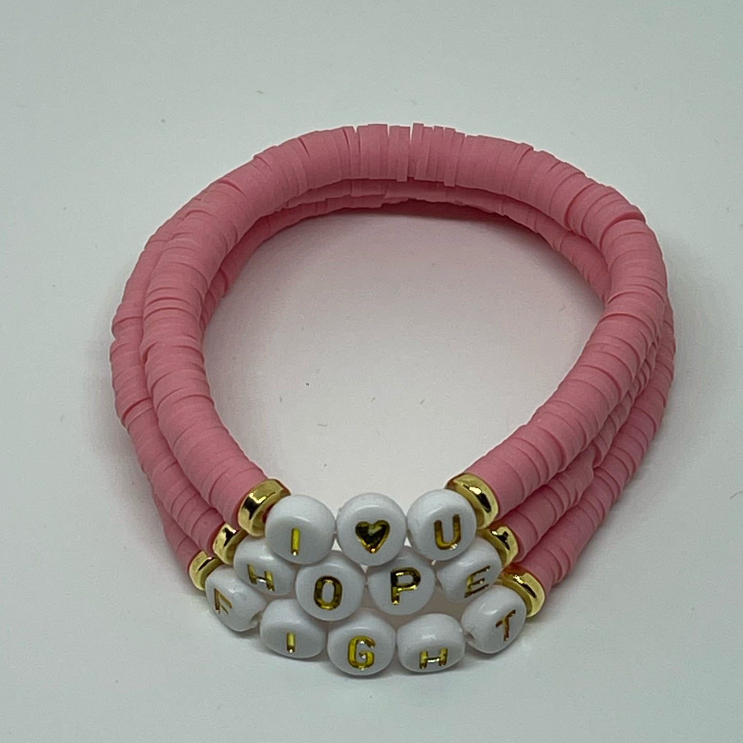 Coral Custom Heishi Bracelet