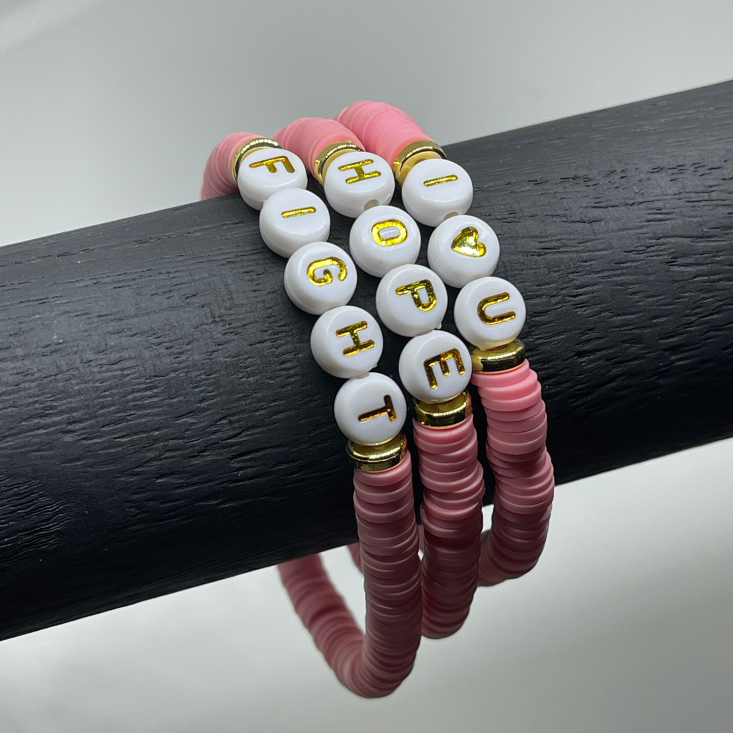 Coral Custom Heishi Bracelet