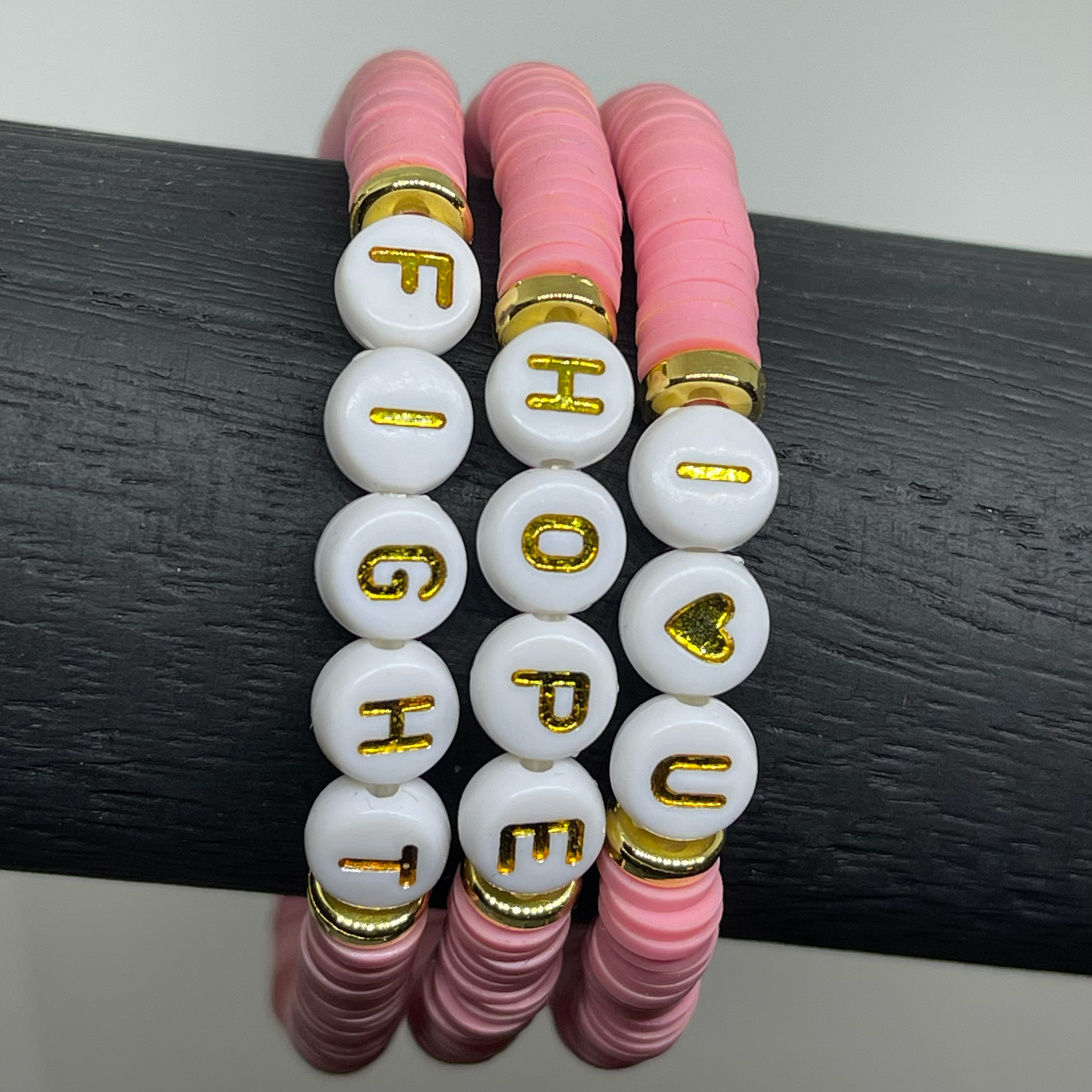 Coral Custom Heishi Bracelet