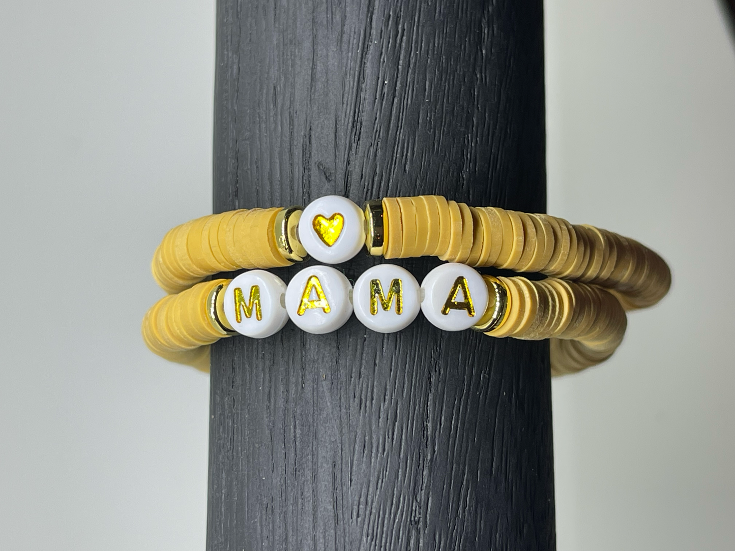 Khaki Custom Heishi Bracelet