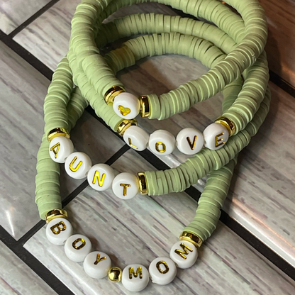 beaded bracelets stackable stretch custom bracelet