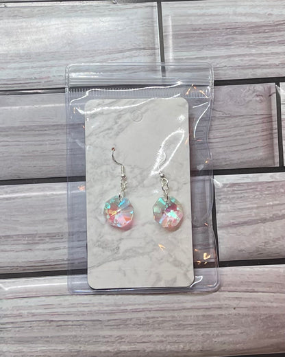 AB Octagon Earrings