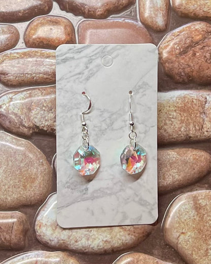 AB Octagon Earrings