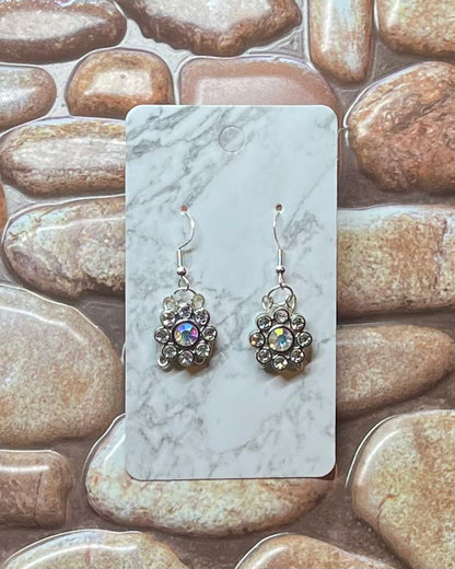 Crystal Flower Earrings
