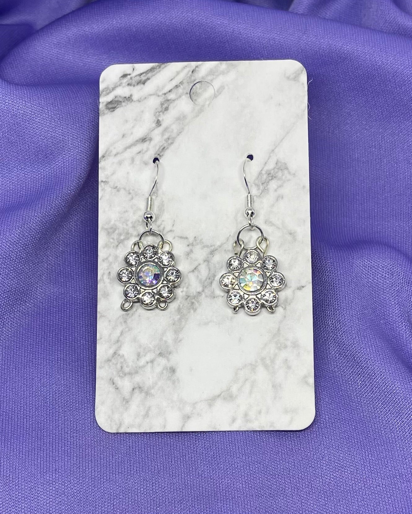 Crystal Flower Earrings