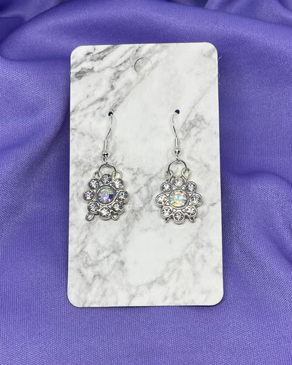 Crystal Flower Earrings