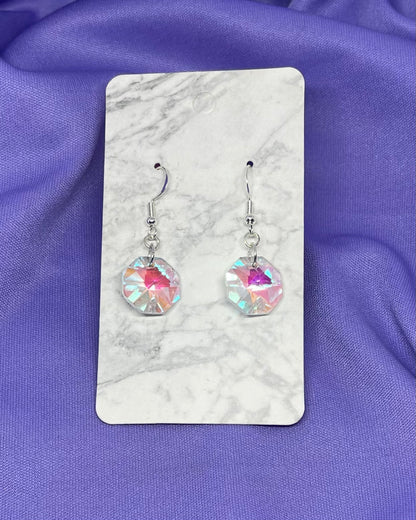 AB Octagon Earrings