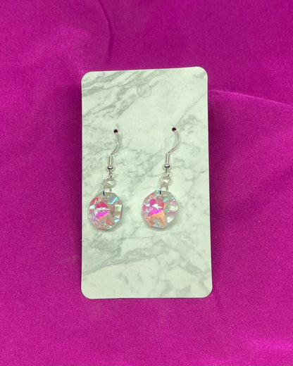 AB Octagon Earrings