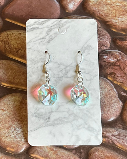 AB Octagon Earrings