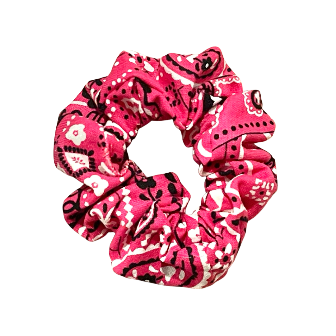 Paisley Rose Mini Scrunchie