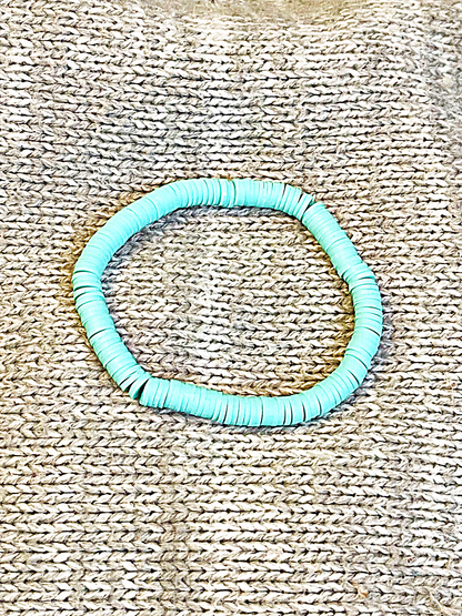 Blue Heishi Bracelet