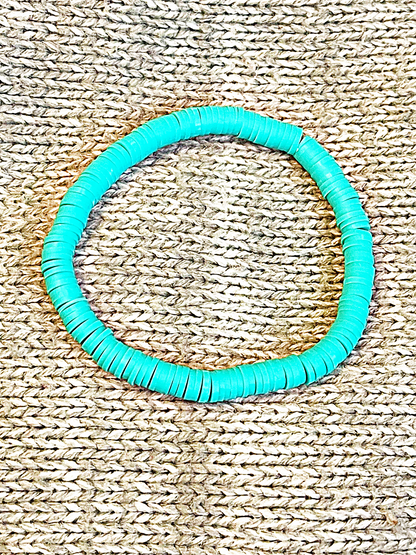 Blue Heishi Bracelet