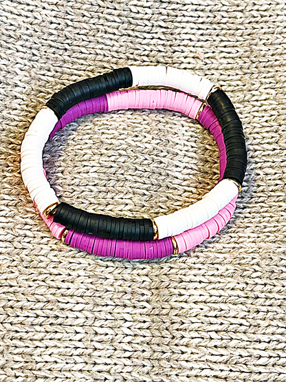 Princess Pink Duo Heishi Bracelet