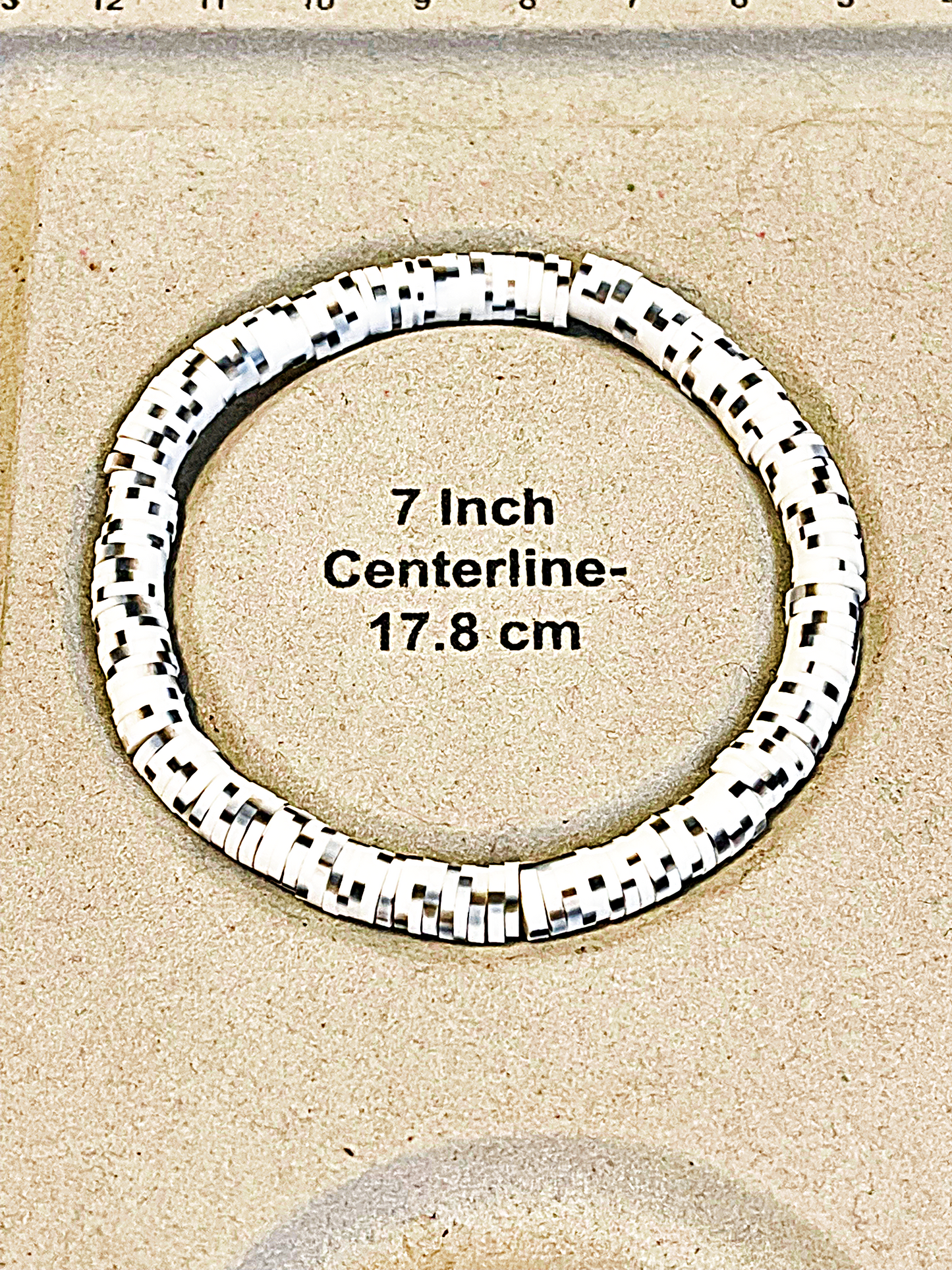 Neutral Solid Speckled Heishi Stacker Bracelets