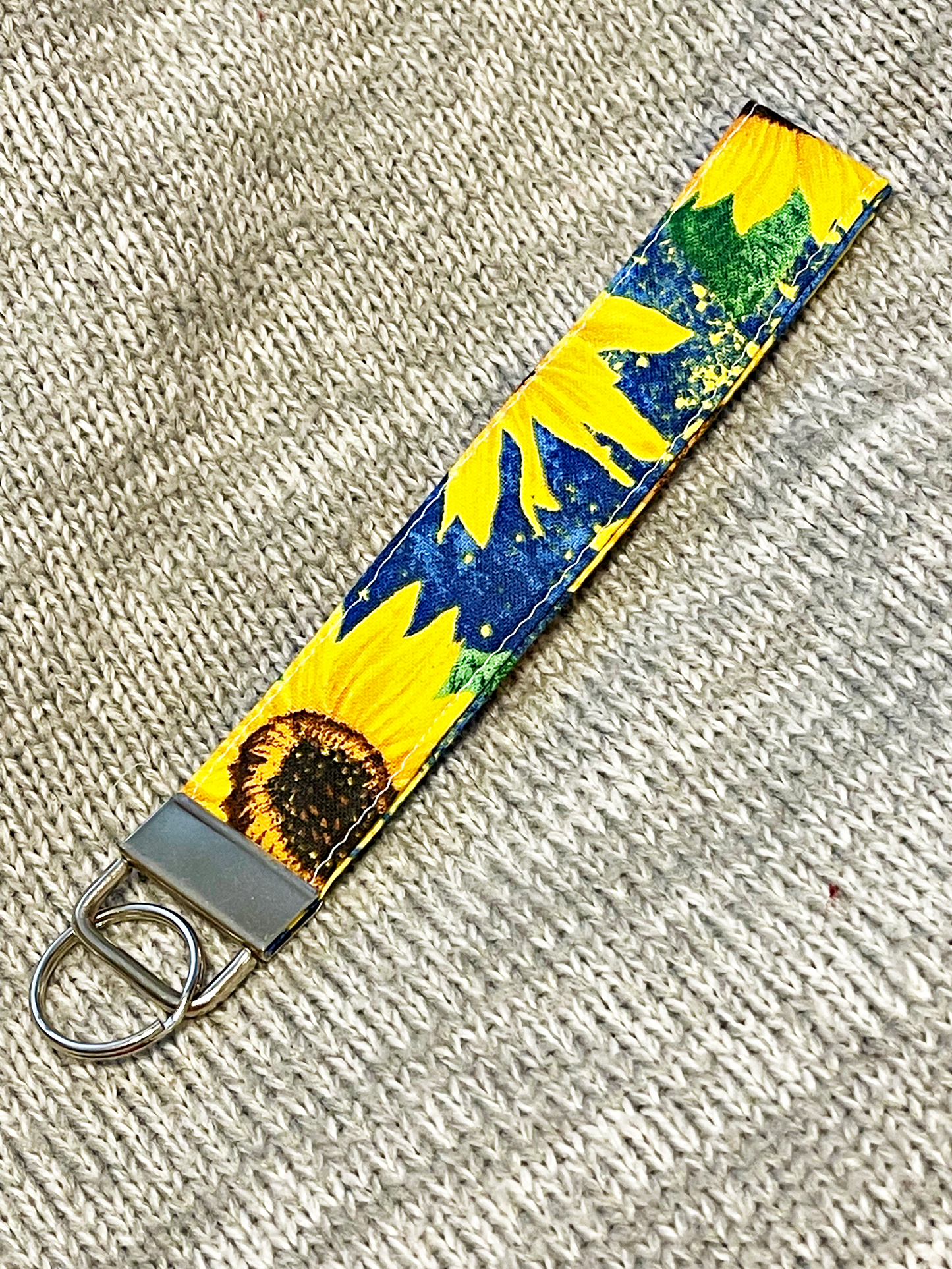 Sunflower Keychain Wristlet