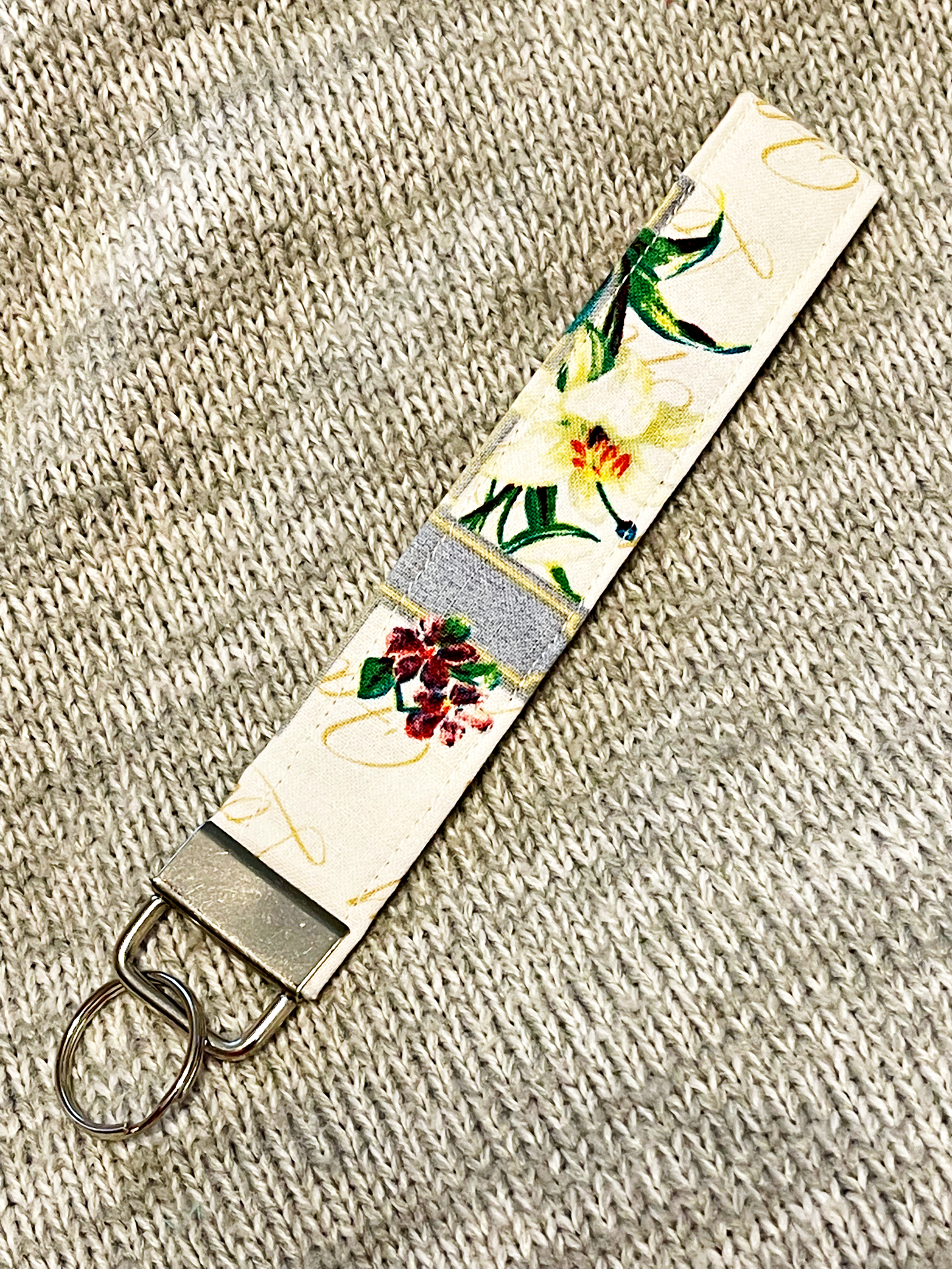 Floral Keychain Wristlet