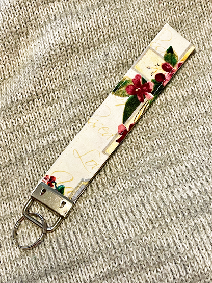 Floral Keychain Wristlet