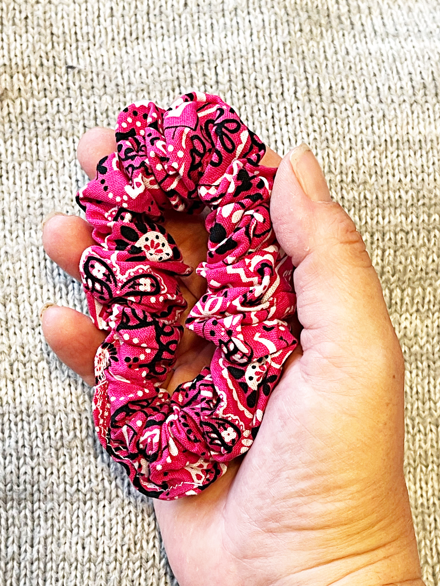 Paisley Rose Standard Scrunchie