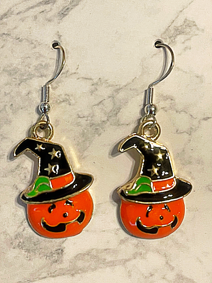 Pumpkin Charm Earrings