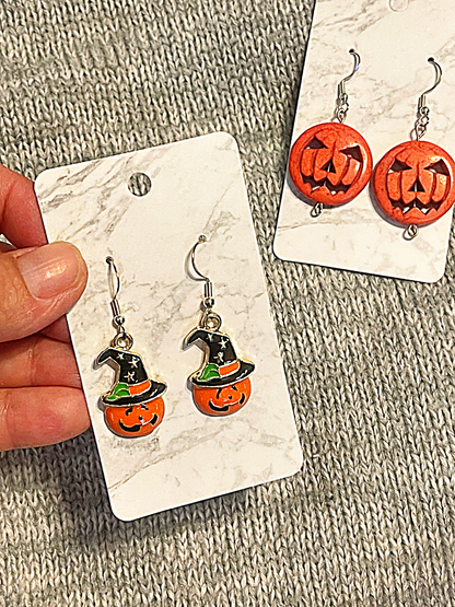 Pumpkin Charm Earrings