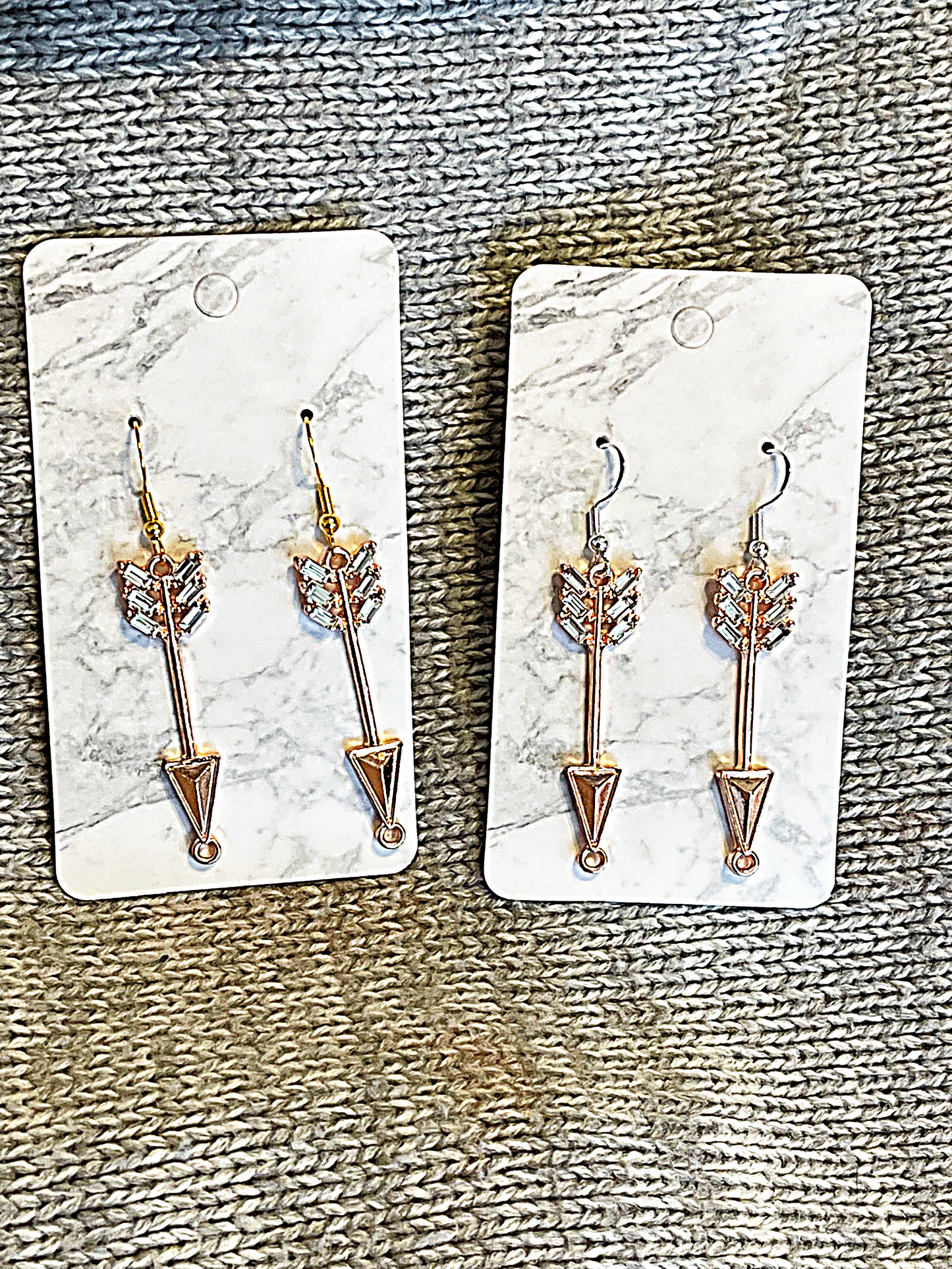 Arrow Sterling Silver Dangle Earrings