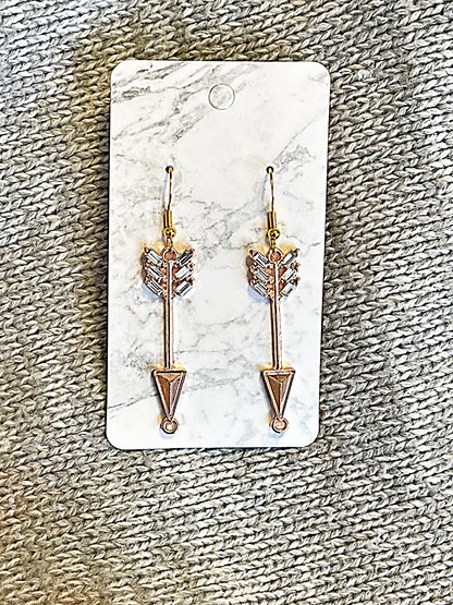 Arrow Sterling Silver Dangle Earrings