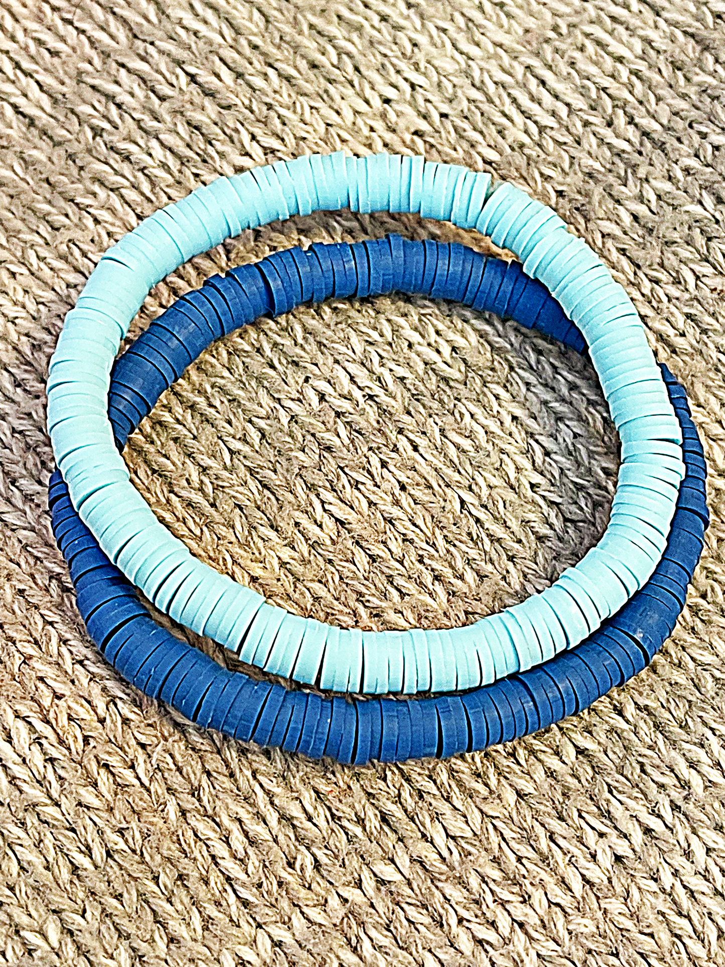 Solid Colored Heishi Stretchy Stacking Bracelets